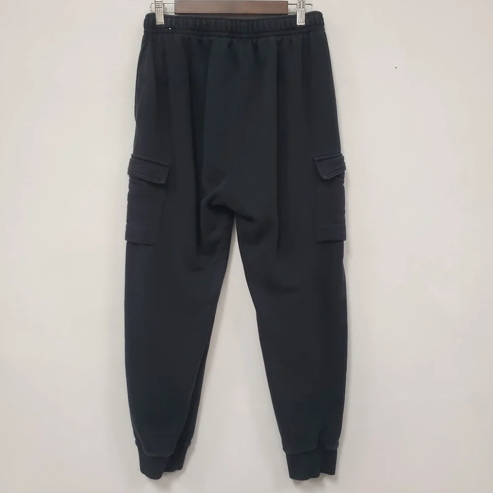 Nike Mens Cargo Club Fleece Sweatpants M Tall Black CD3129-010 Jogger Tapered